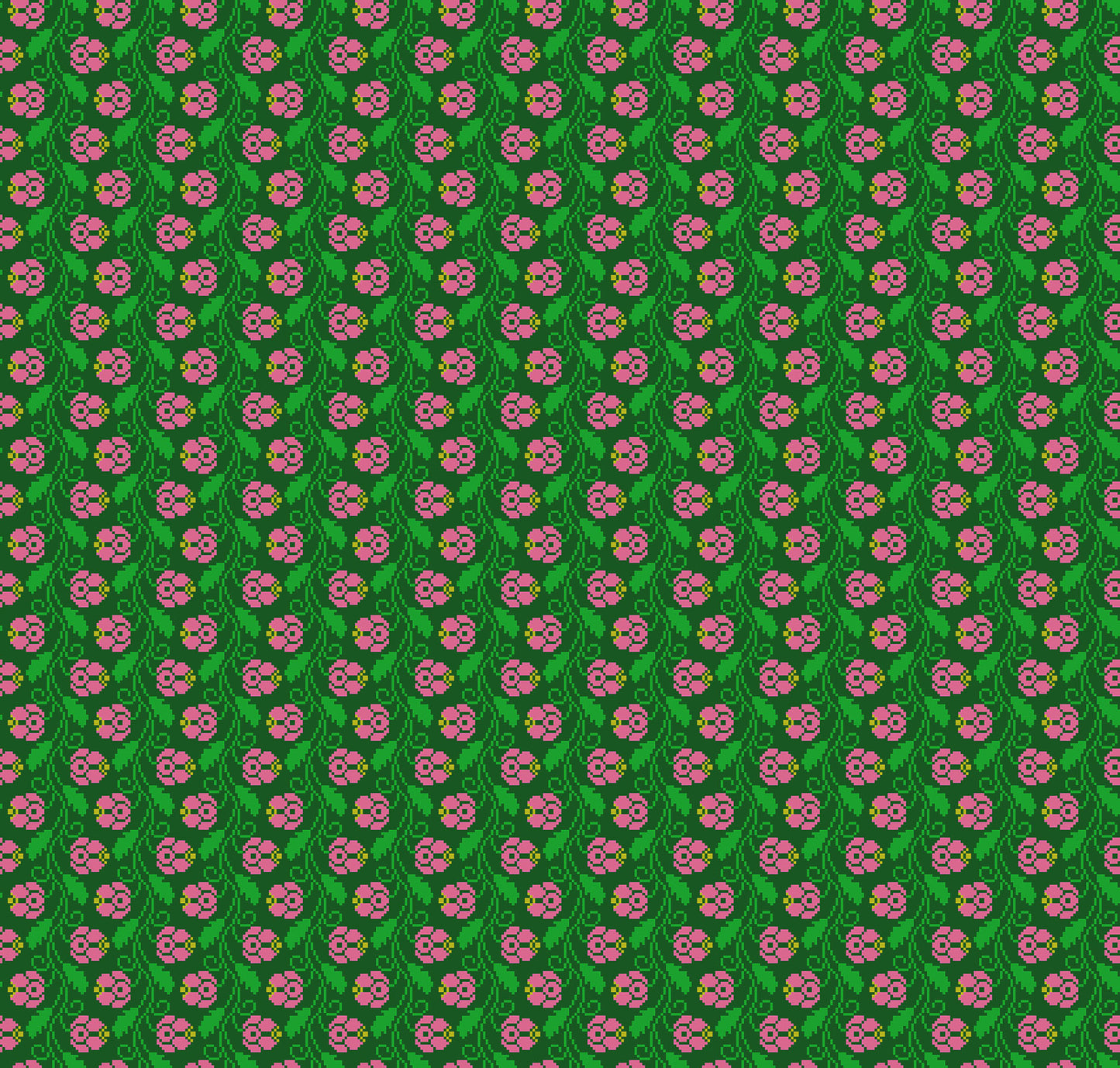 Heiress - Curled Vine in Darling - by Anna Maria Textiles with Northcott Fabrics