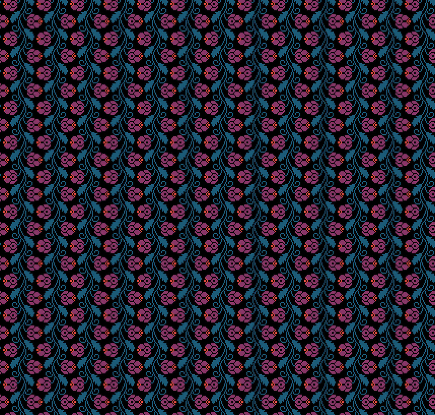 Heiress - Curled Vine in Mystery - by Anna Maria Textiles with Northcott Fabrics