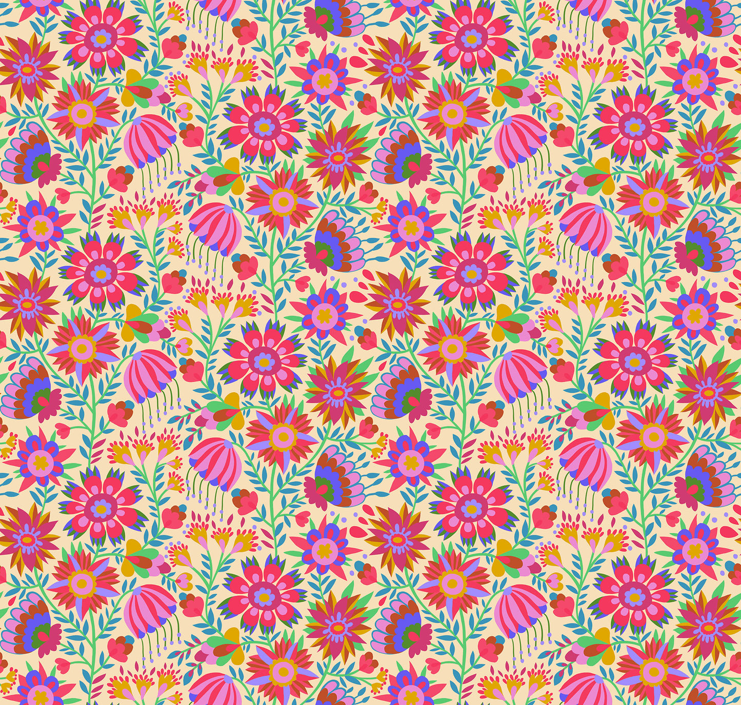 Allegory - Charmed in Cream - by Anna Maria Textiles with Northcott Fabrics