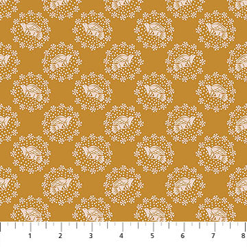 Cozy Christmas - Peaceful in Honey - by Anna Maria Textiles with Northcott Fabrics