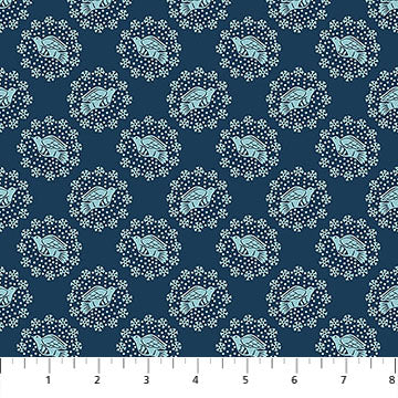 Cozy Christmas - Peaceful in Solstice - by Anna Maria Textiles with Northcott Fabrics