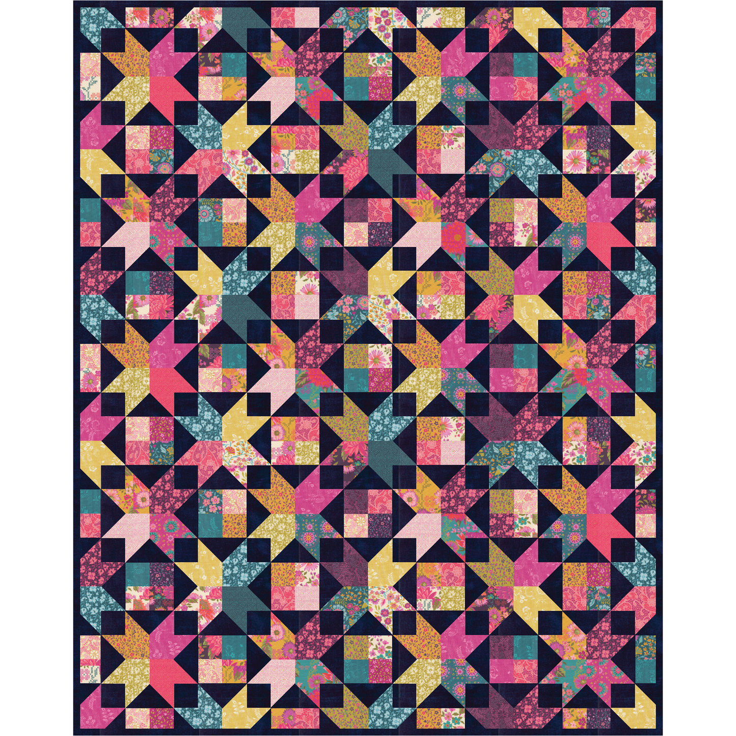 Amelia Quilt Kit – Featuring Parlor by Crystal Manning with Moda Fabrics