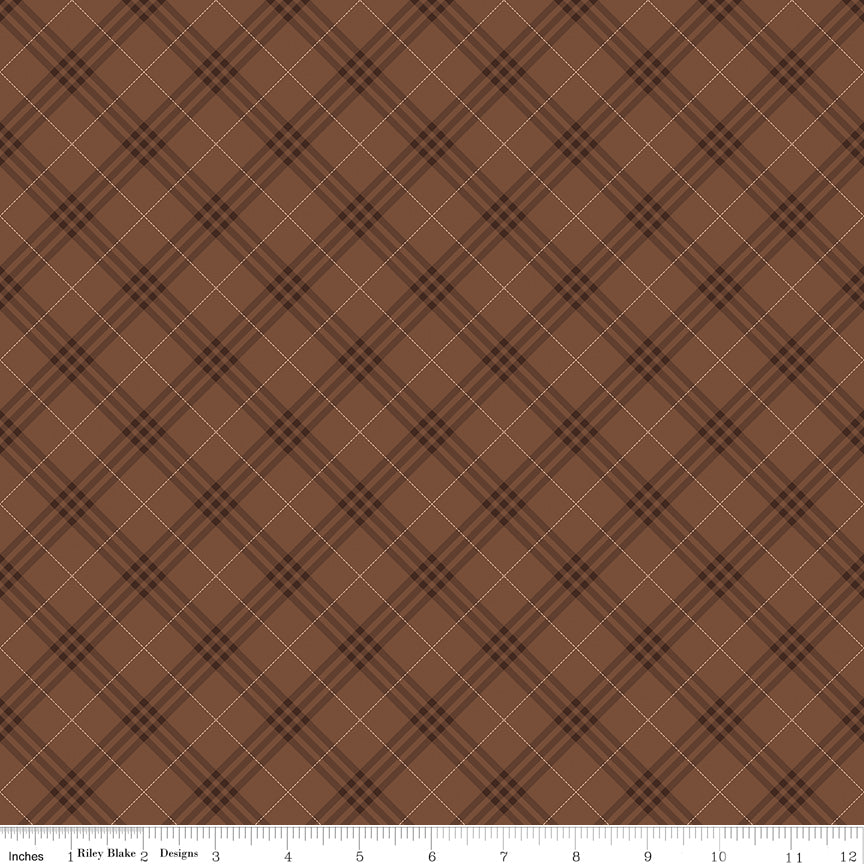 Coffee Time - Plaid Brown - by RBD Designers with Riley Blake Designs