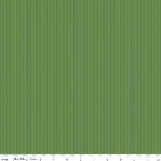 Stripes Fabric - 1/8" Tonal Stripe Clover - by Riley Blake Designs
