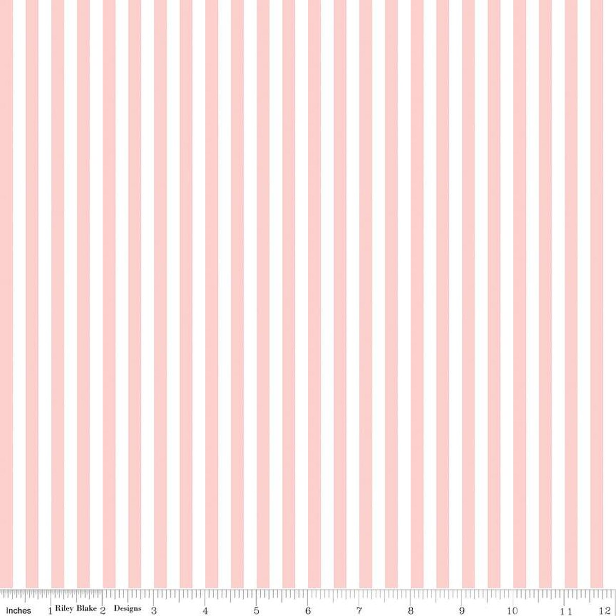 Stripes Fabric - 1/4" Stripe Baby Pink by Riley Blake Designs