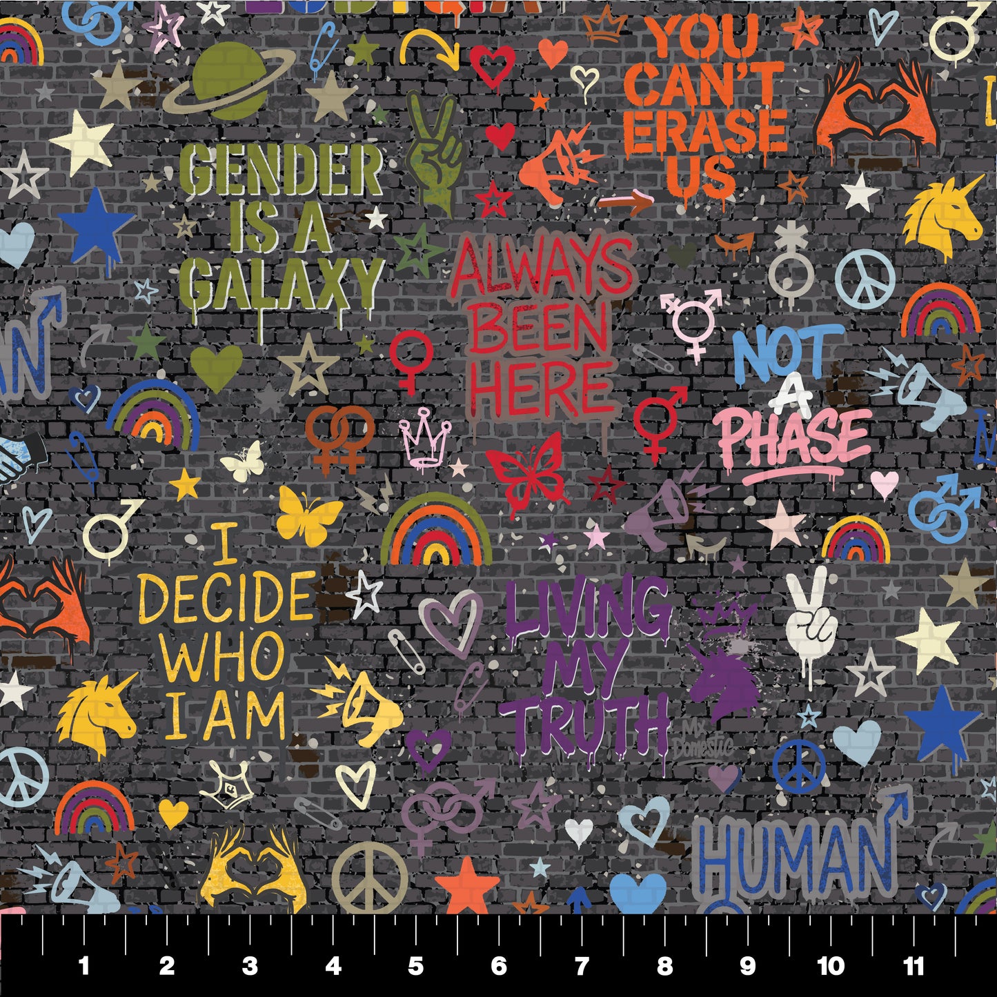 Always Been Here - Can't Erase Us Riot Small (Half Yard Cut) - by Mx Domestic