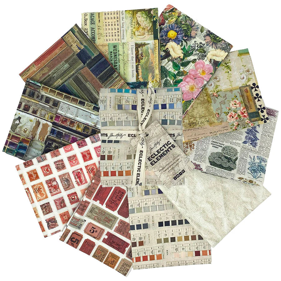 Eclectic Elements Palette Multi Bundles by Tim Holtz with Free Spirit Fabrics