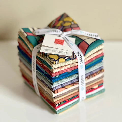 Frank Lloyd Wright “March Balloons” Fat Quarter Bundle — Cloud9 (22-Piece, 100% Organic Cotton)