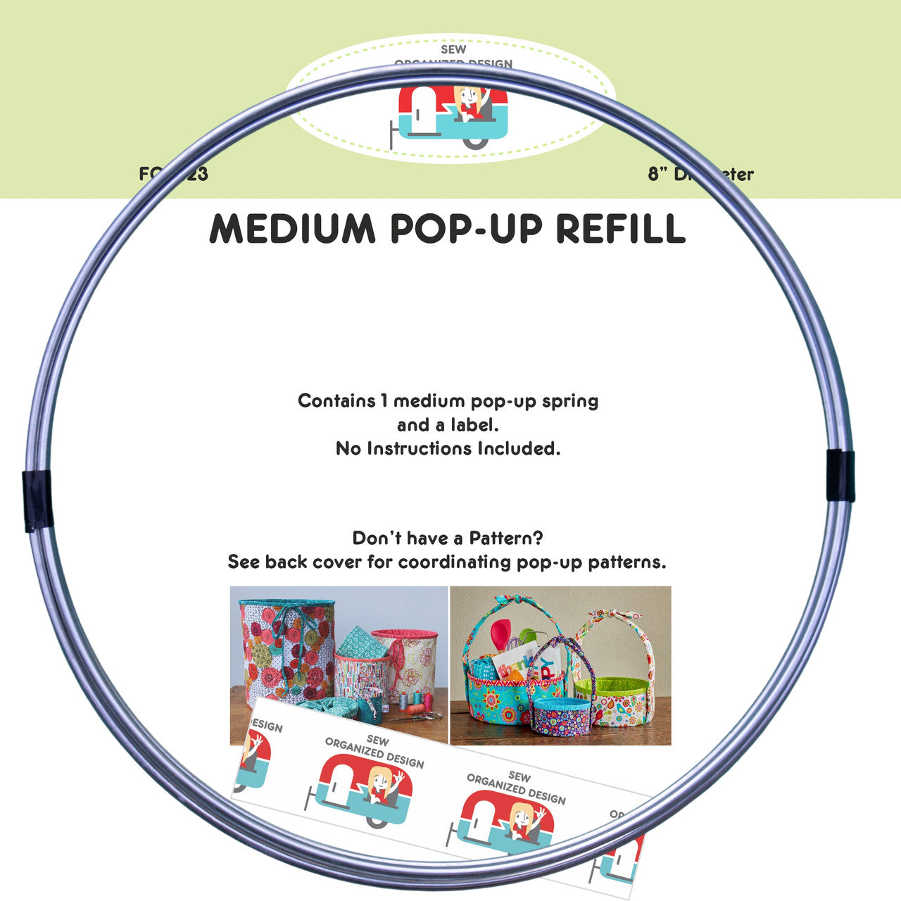 Medium Pop-Up Refill 8 Inch