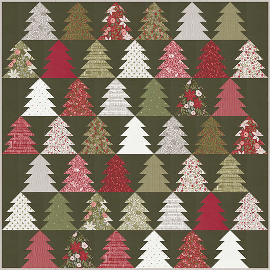 Fir Tree Lane Quilt Pattern – Featuring Berry & Pine by Lella Boutique