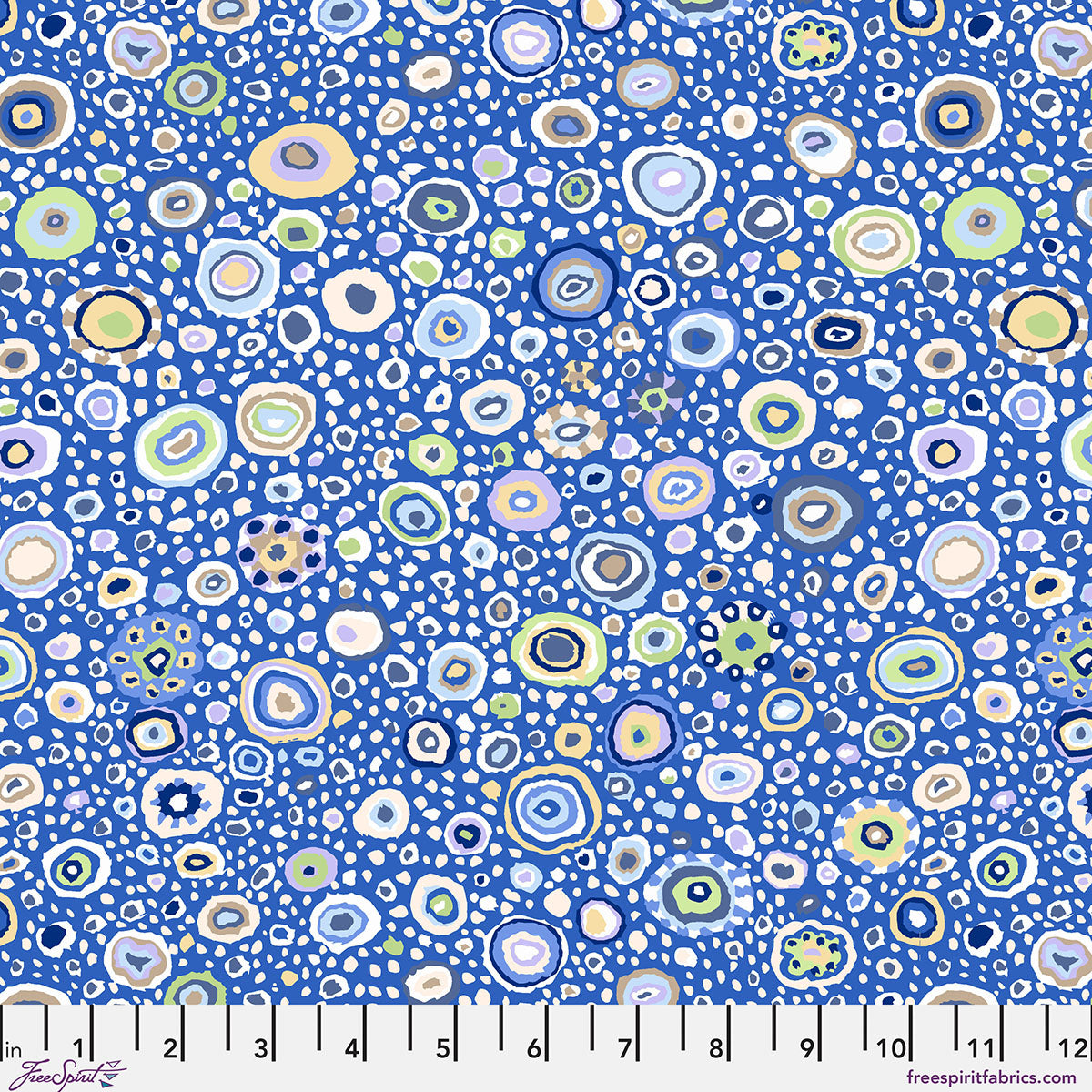 Ode to Roman Glass - Blwh - by Kaffe Fassett with FreeSpirit Fabrics - Blue GP01.BLWH quilt fabric