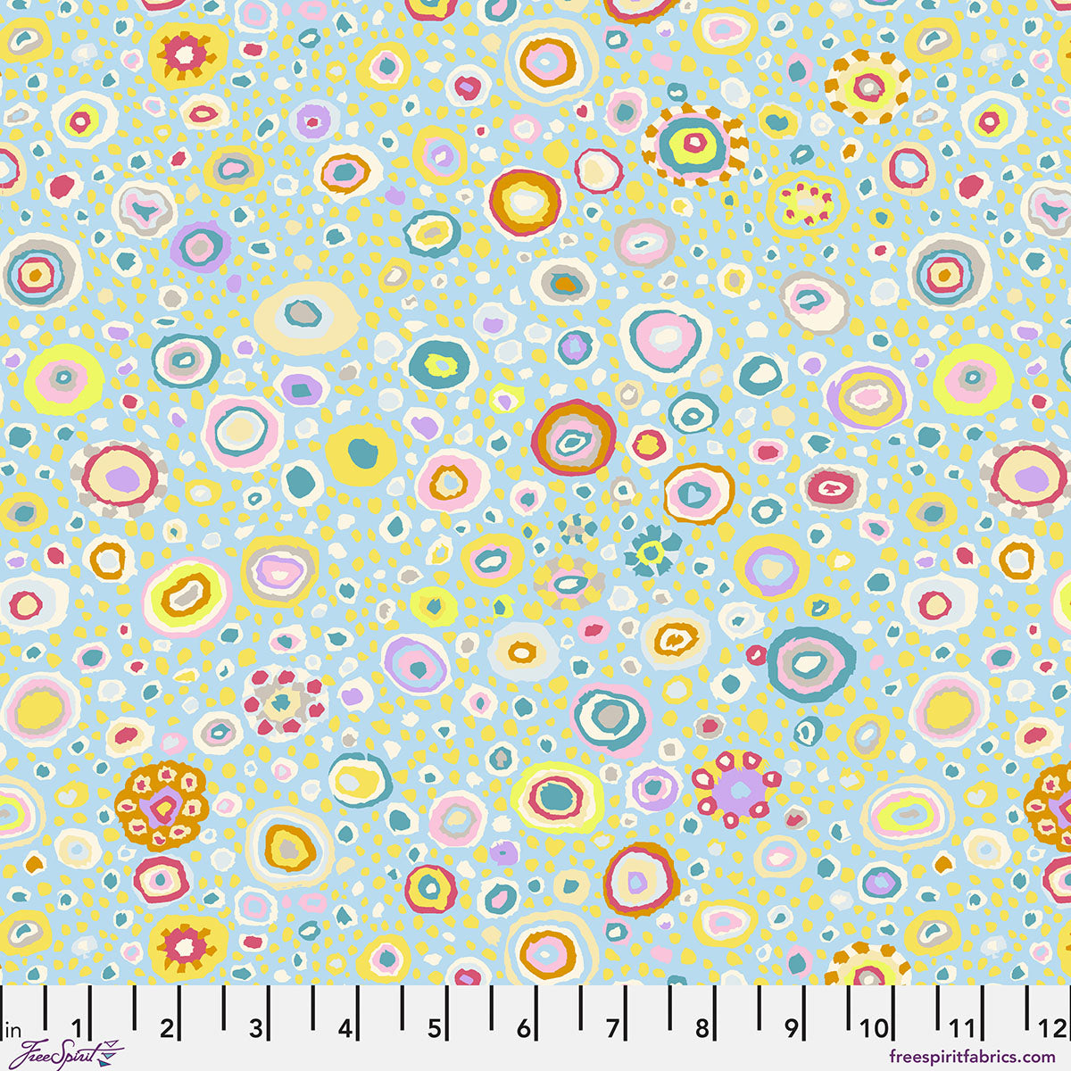 Ode to Roman Glass - Pastl - by Kaffe Fassett with FreeSpirit Fabrics - Blue GP01.PASTL quilt fabric