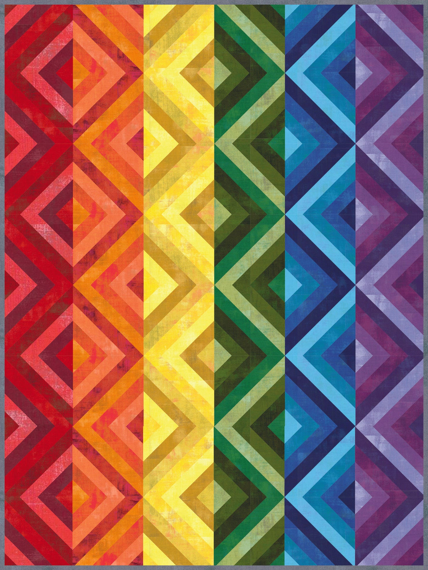 String of Diamonds Quilt Kit – Featuring Grunge by BasicGrey for Moda