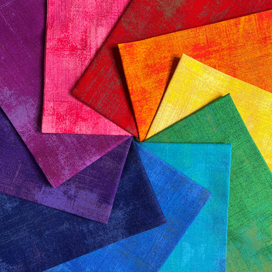 Grunge Rainbow Fat Quarter Bundle by BasicGrey with Moda Fabrics