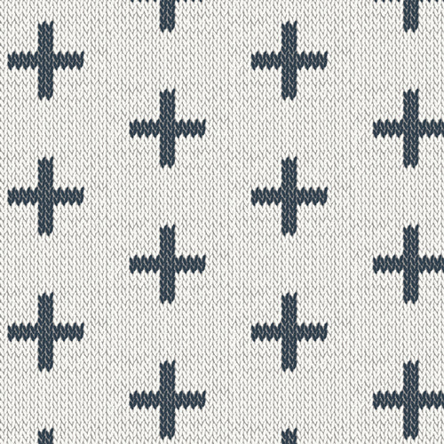 Hooked Fabrics - Chain Stitch Crosses - by Mx Domestic (FKA Mister Domestic)