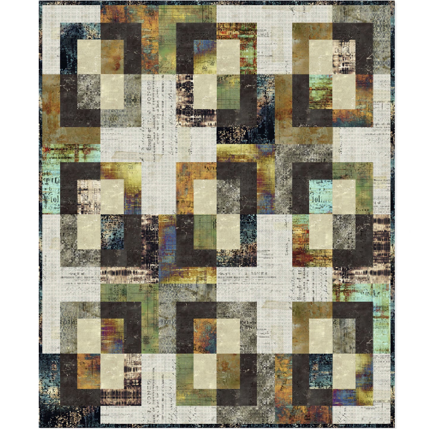 Hyde Park Quilt Kit – Featuring Abandoned by Tim Holtz