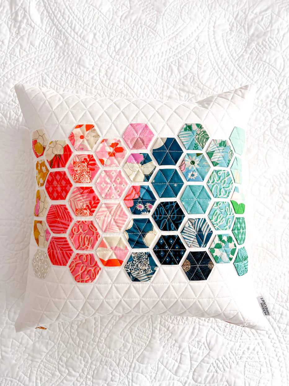 Hexie Pillow Printed Pattern by Modern Handcraft