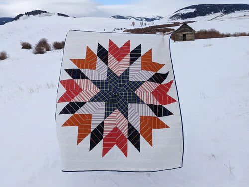 Homestead Star Quilt Pattern - 60" x 60" by Plains & Pine