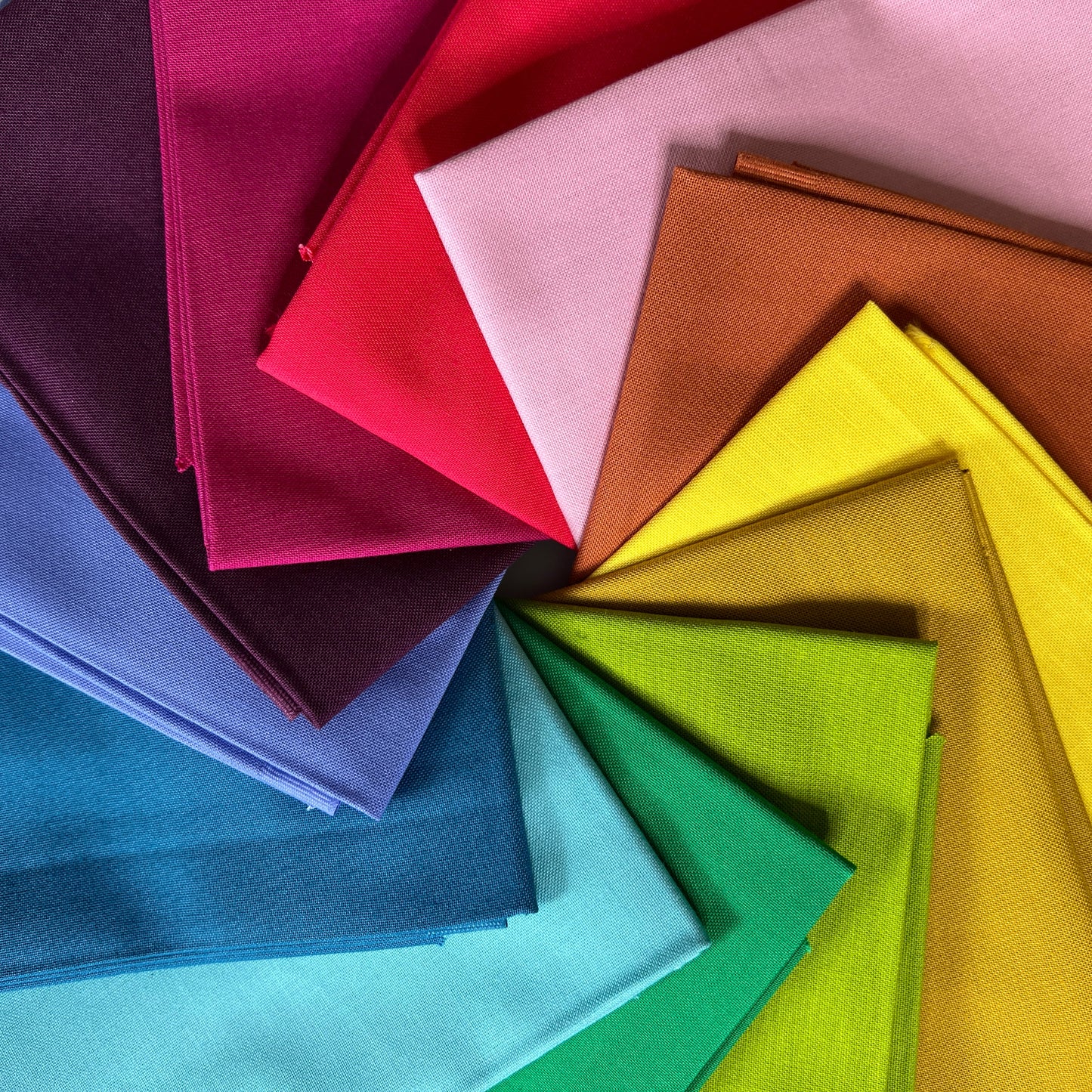 Happy Place Solids – Curated by Anna Maria (Fat Quarter Bundle of 12) featuring Northcott Colorworks Solids