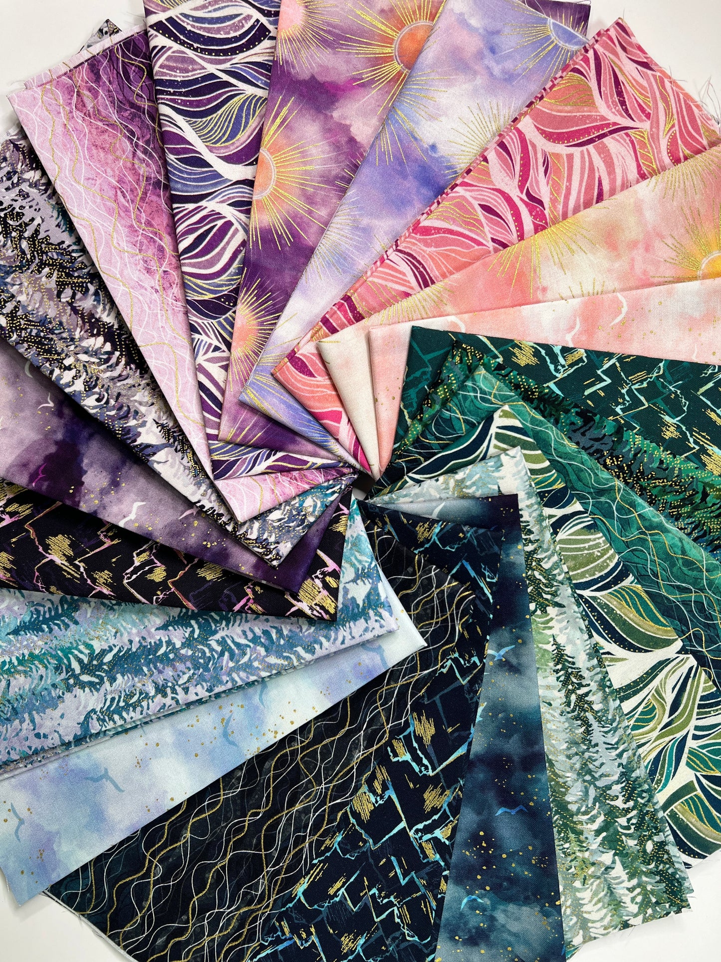 Hill Shine Bundles by Rose Halsey with Robert Kaufman Fabrics