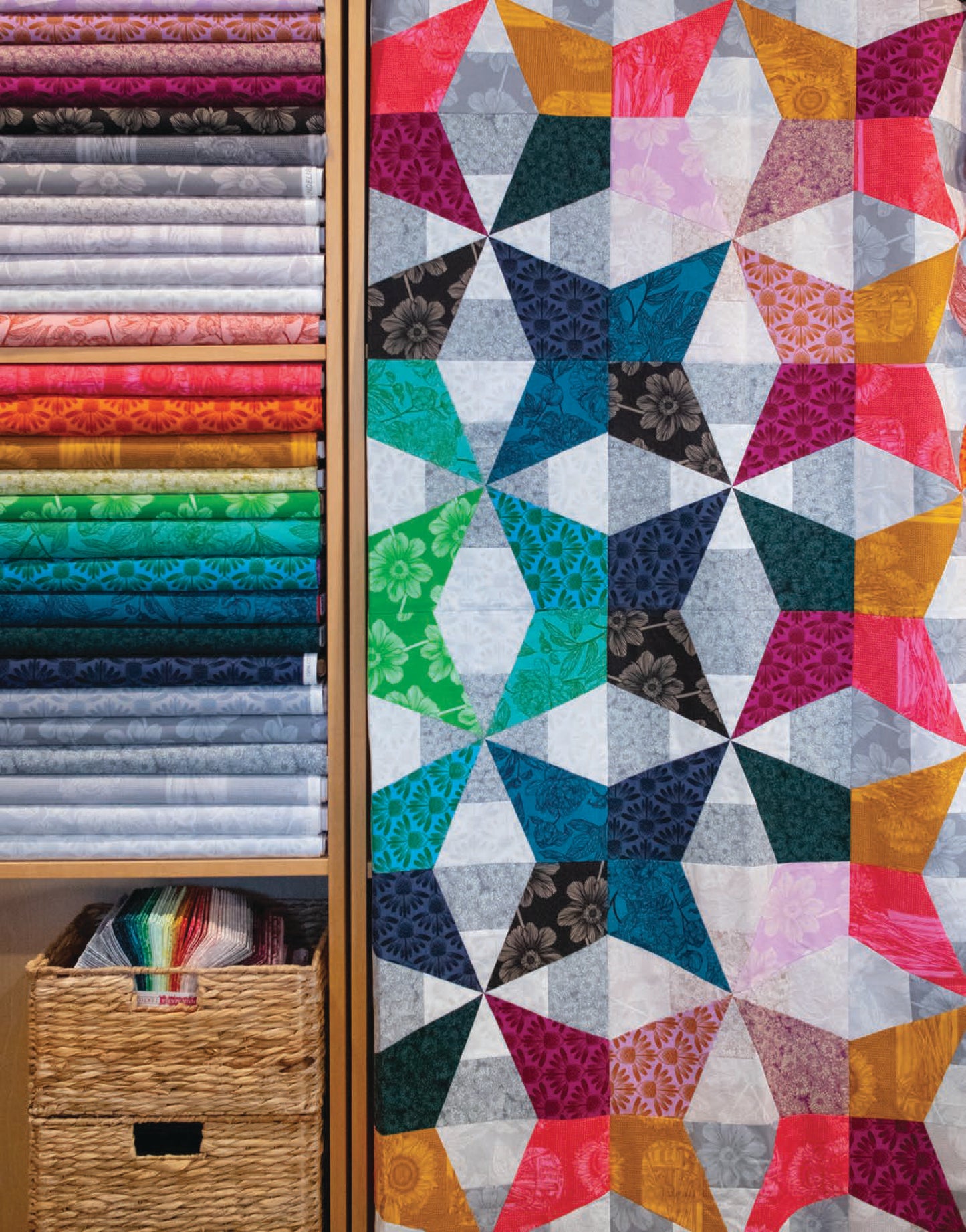 Indelible Mix Quilt Kit featuring Indelible & Indelible: Soft by Anna Maria Textiles