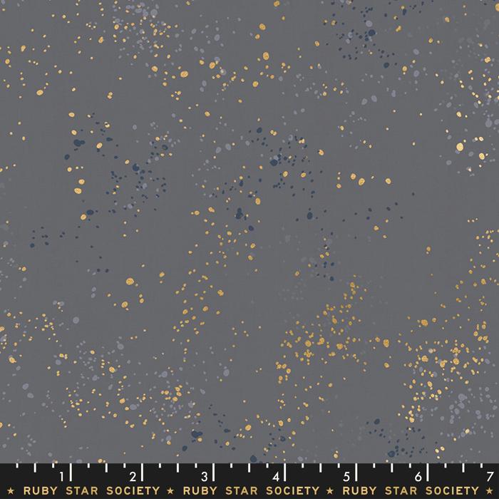 Speckled Metallic Fabric - Cloud - by Rashida Coleman Hale with Ruby Star Society