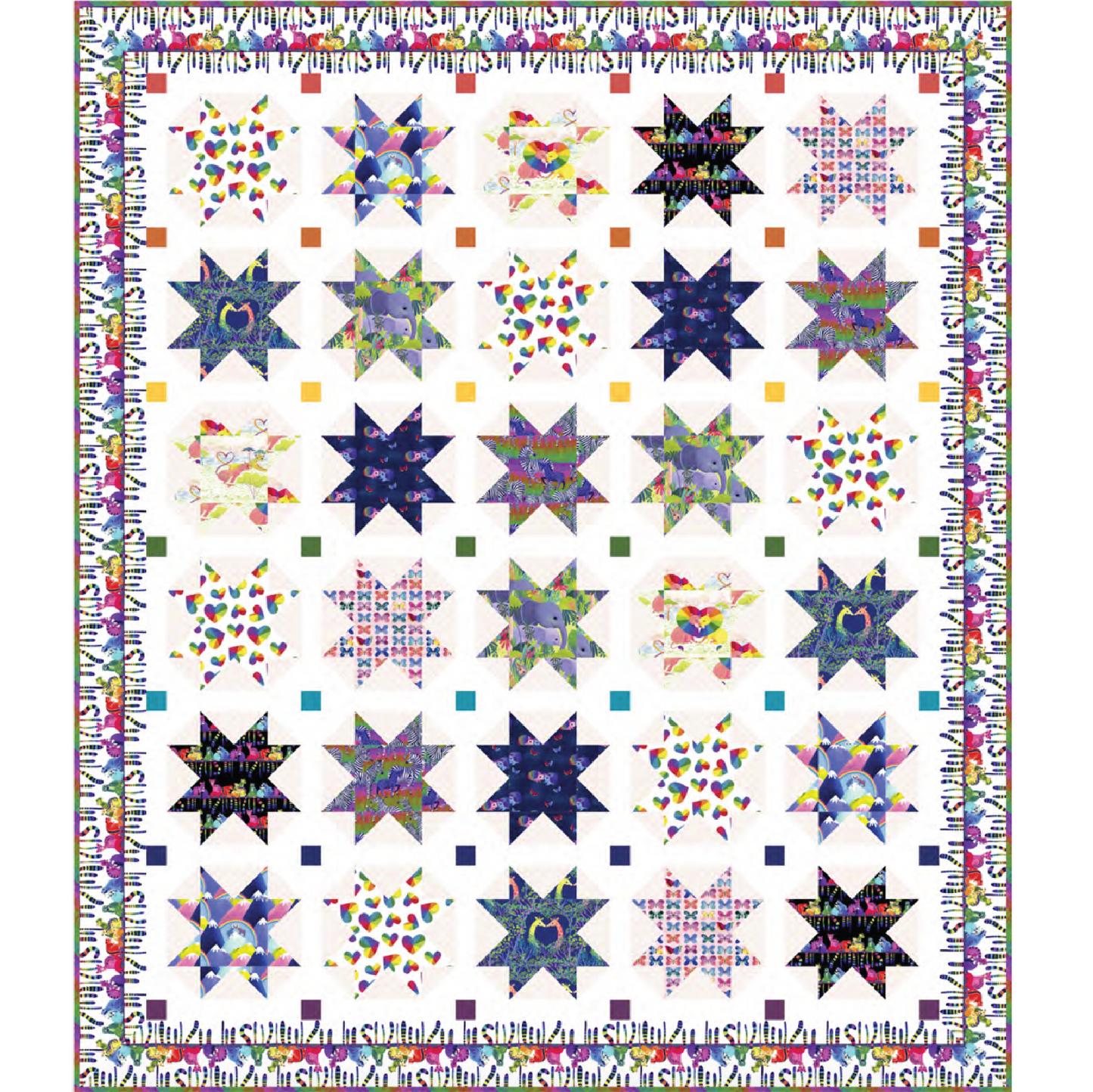 Let Love Shine Quilt Kit – Featuring Love in the Wild by Katy Tanis