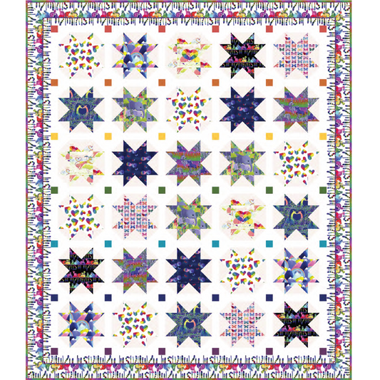 Let Love Shine Quilt Kit – Featuring Love in the Wild by Katy Tanis