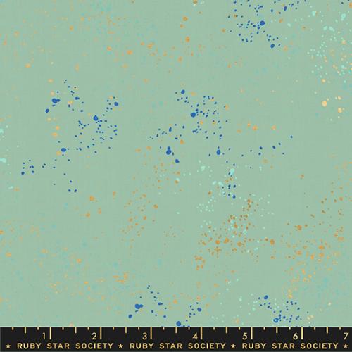 Speckled Metallic Fabric - Frost - by Rashida Coleman Hale with Ruby Star Society