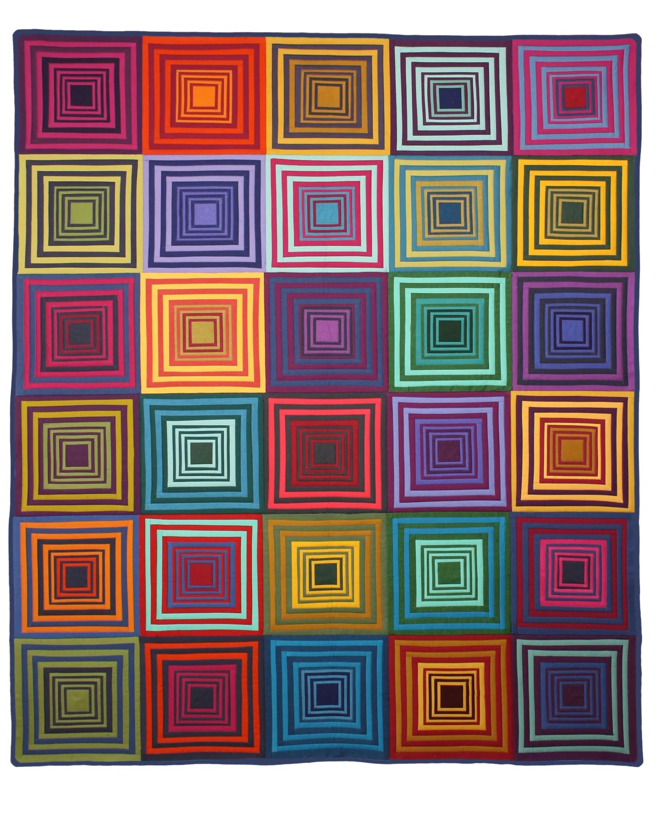 Mod Log Cabin Quilt Pattern by Tara Faughnan