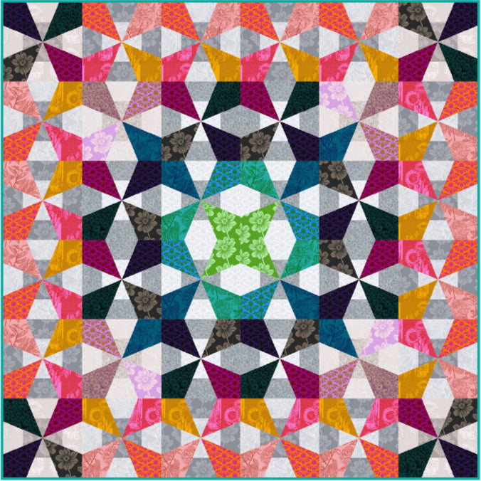 Indelible Mix Quilt Kit featuring Indelible & Indelible: Soft by Anna Maria Textiles