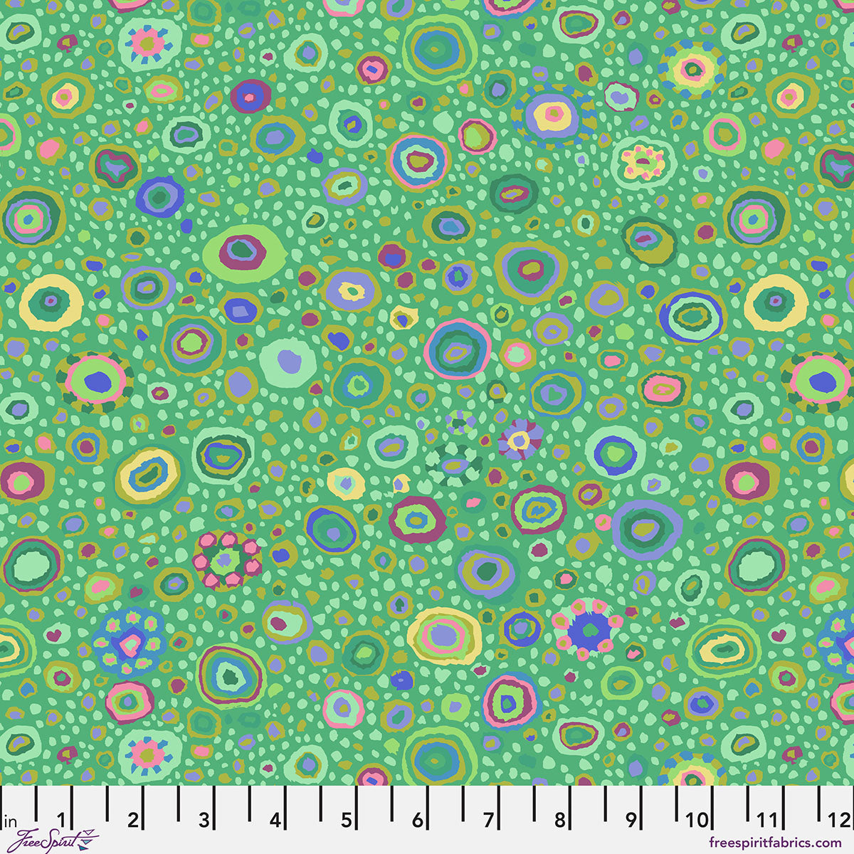 Ode to Roman Glass - Emera - by Kaffe Fassett with FreeSpirit Fabrics - Green PWGP001.EMERA quilt fabric
