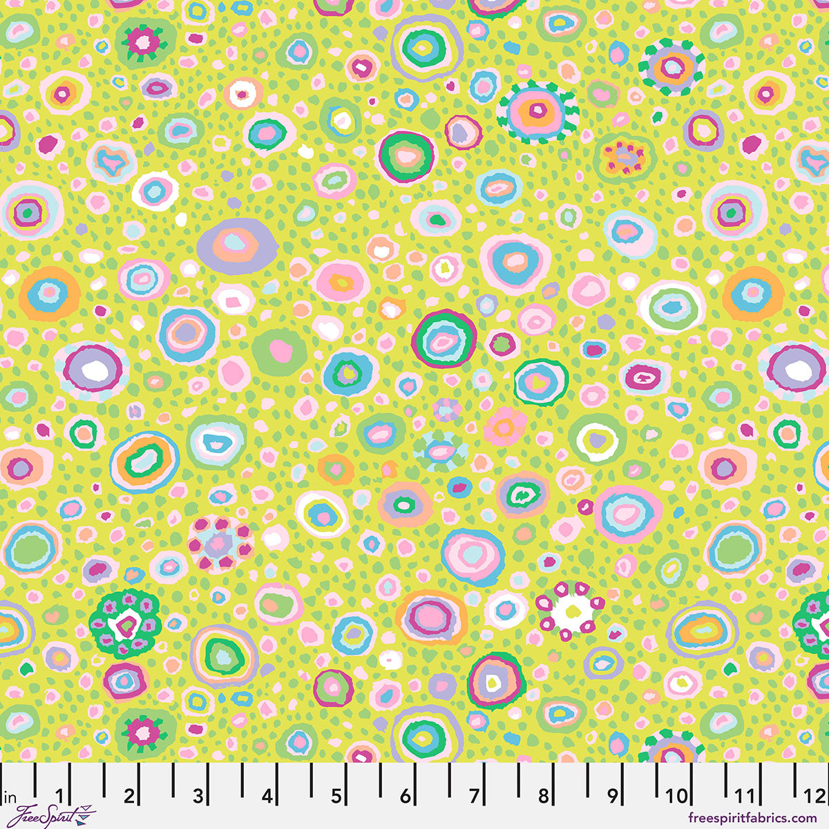 Ode to Roman Glass - Lime - by Kaffe Fassett with FreeSpirit Fabrics - Green PWGP001.LIME quilt fabric