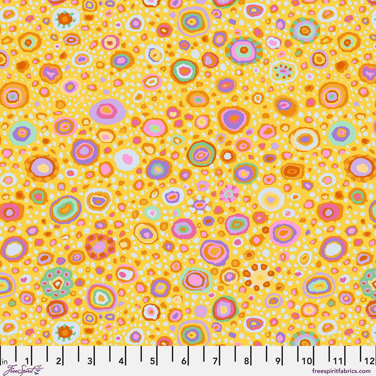 Ode to Roman Glass - Yellow - by Kaffe Fassett with FreeSpirit Fabrics - Yellow PWGP001.YELLOW quilt fabric