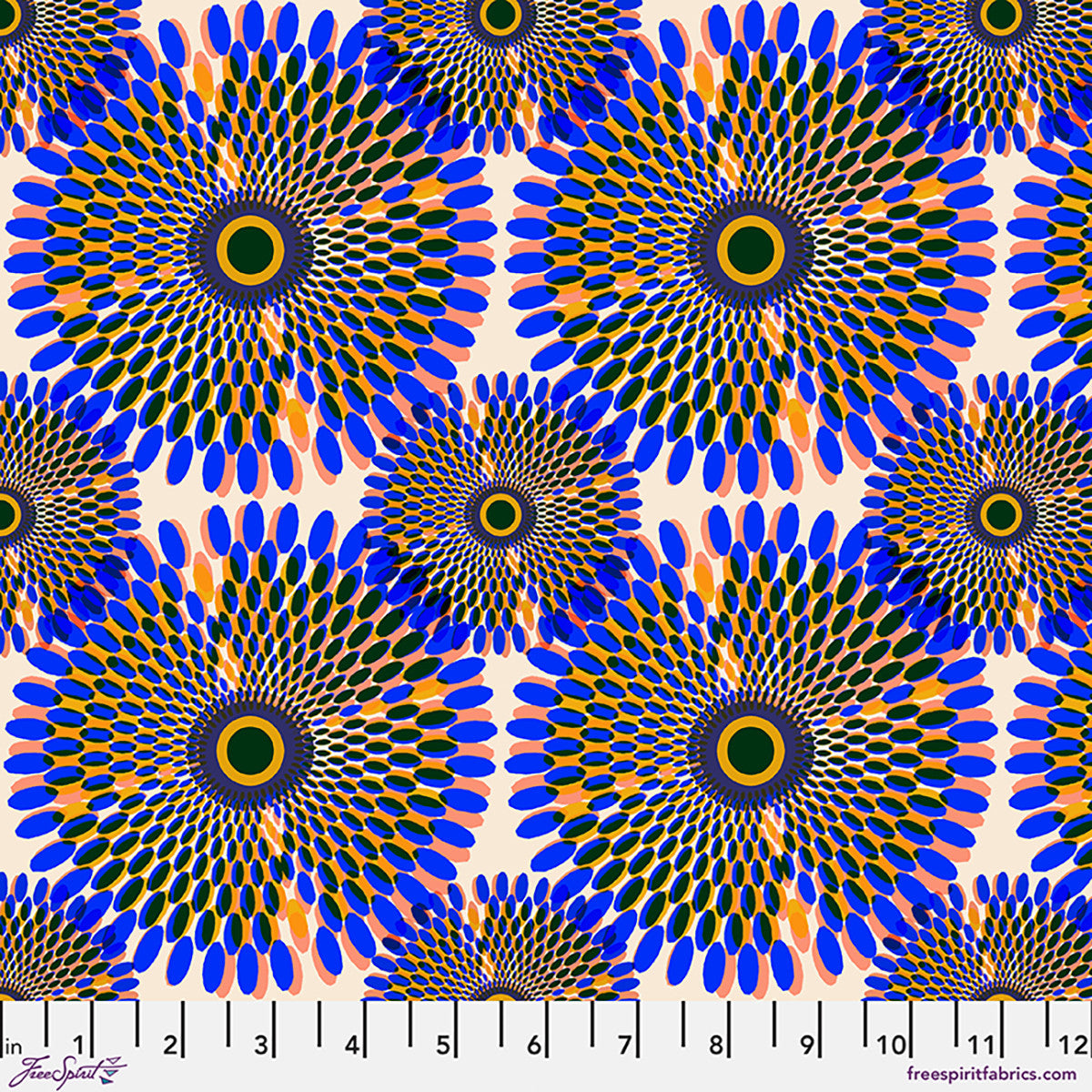 Echoes in Color - Feathered Halo - by Kitty McCall with FreeSpirit Fabrics