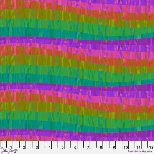 Love in the Wild – Love Stripe - Multi – by Katy Tanis with FreeSpirit Fabrics