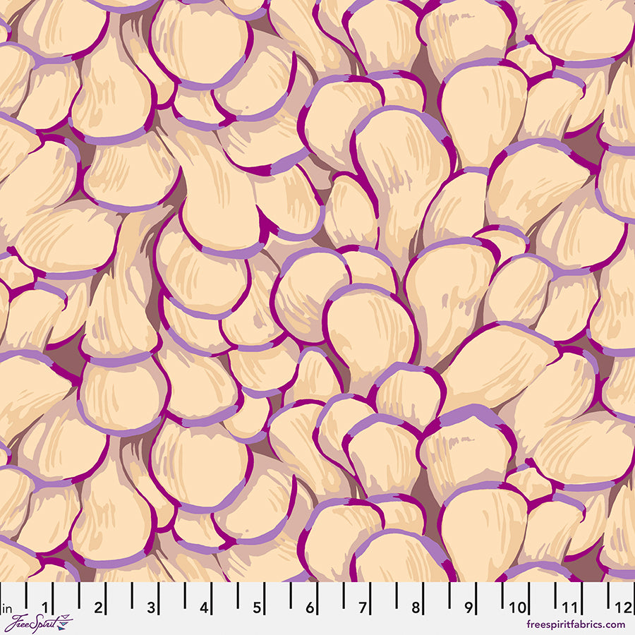 Forage - Oyster Mushroom - by Martha Negley with FreeSpirit Fabrics