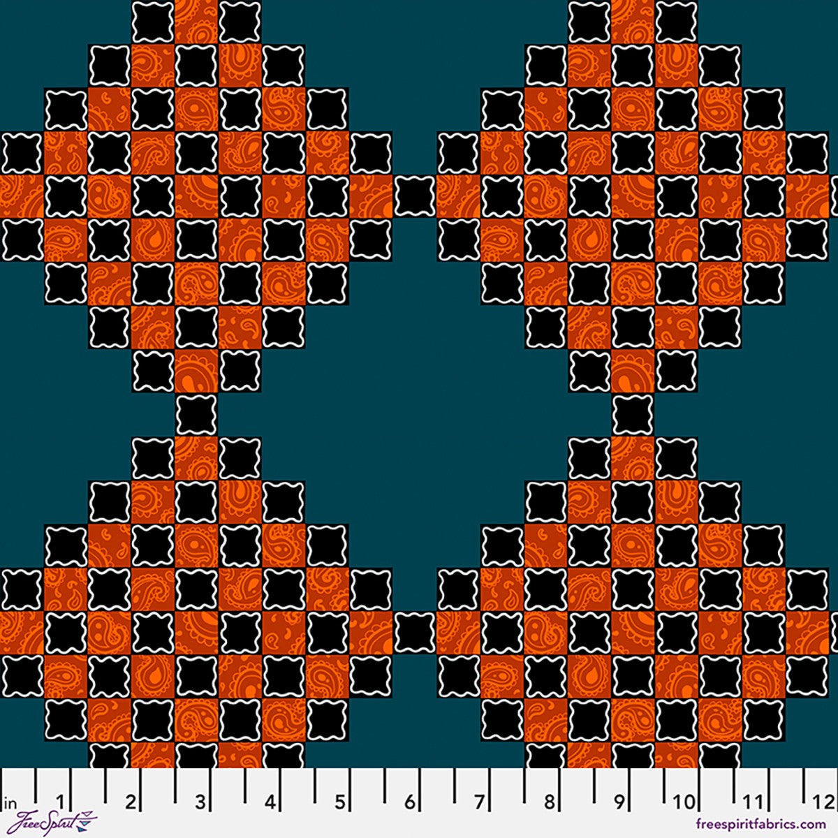 Chain Mail - Postage Stamp - by Club Hauer with FreeSpirit Fabrics
