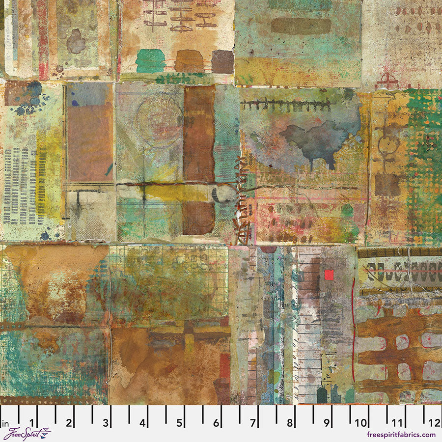 On Your Mark – Page by Page - Desert (Half Yard Cut) – by Seth Apter with FreeSpirit Fabrics