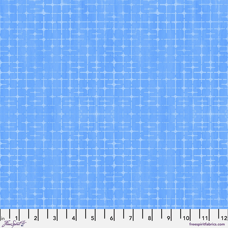 Textures - Plaid in Blue - by Sue Penn with Free Spirit Fabrics