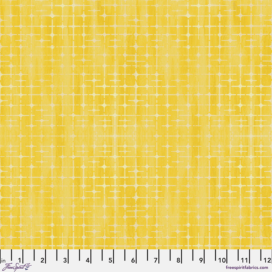 Textures - Plaid in Yellow - by Sue Penn with Free Spirit Fabrics
