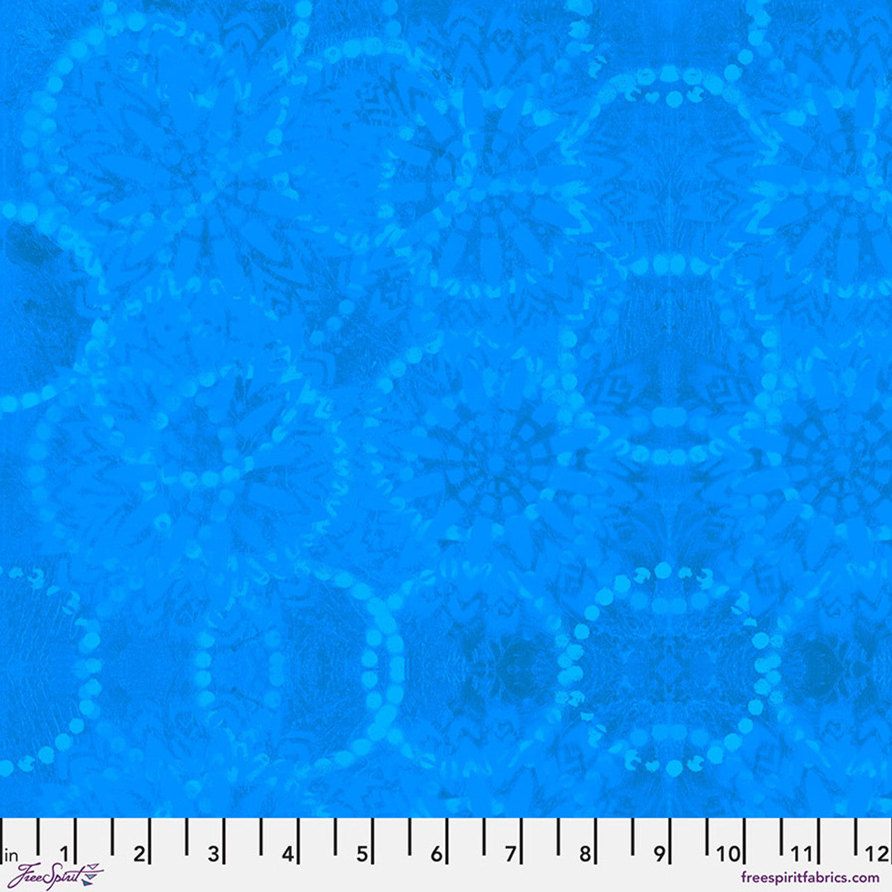 Textures - Rings in Royal - by Sue Penn with Free Spirit Fabrics