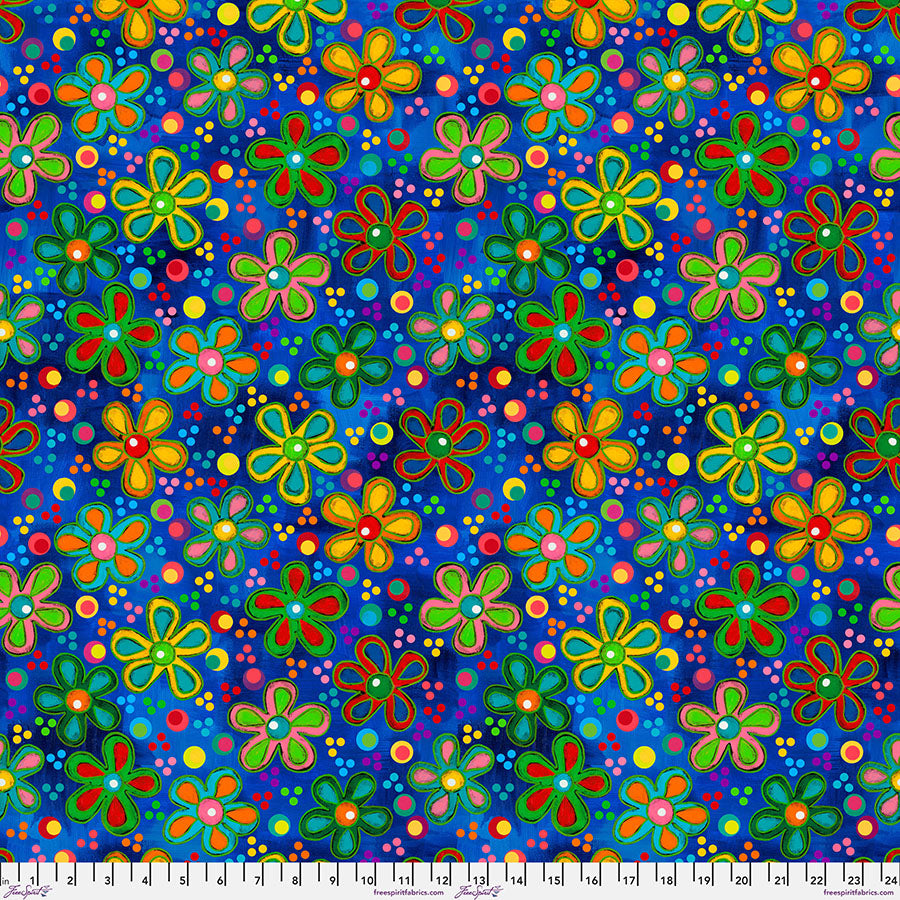 Soda Pop - Fizzy - Blue - by Sue Penn Designs with Free Spirit Fabrics
