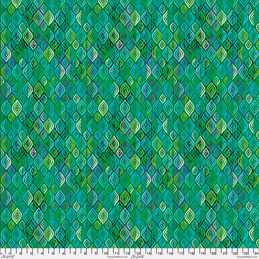 Soda Pop - Groovy in Green - by Sue Penn Designs with Free Spirit Fabrics