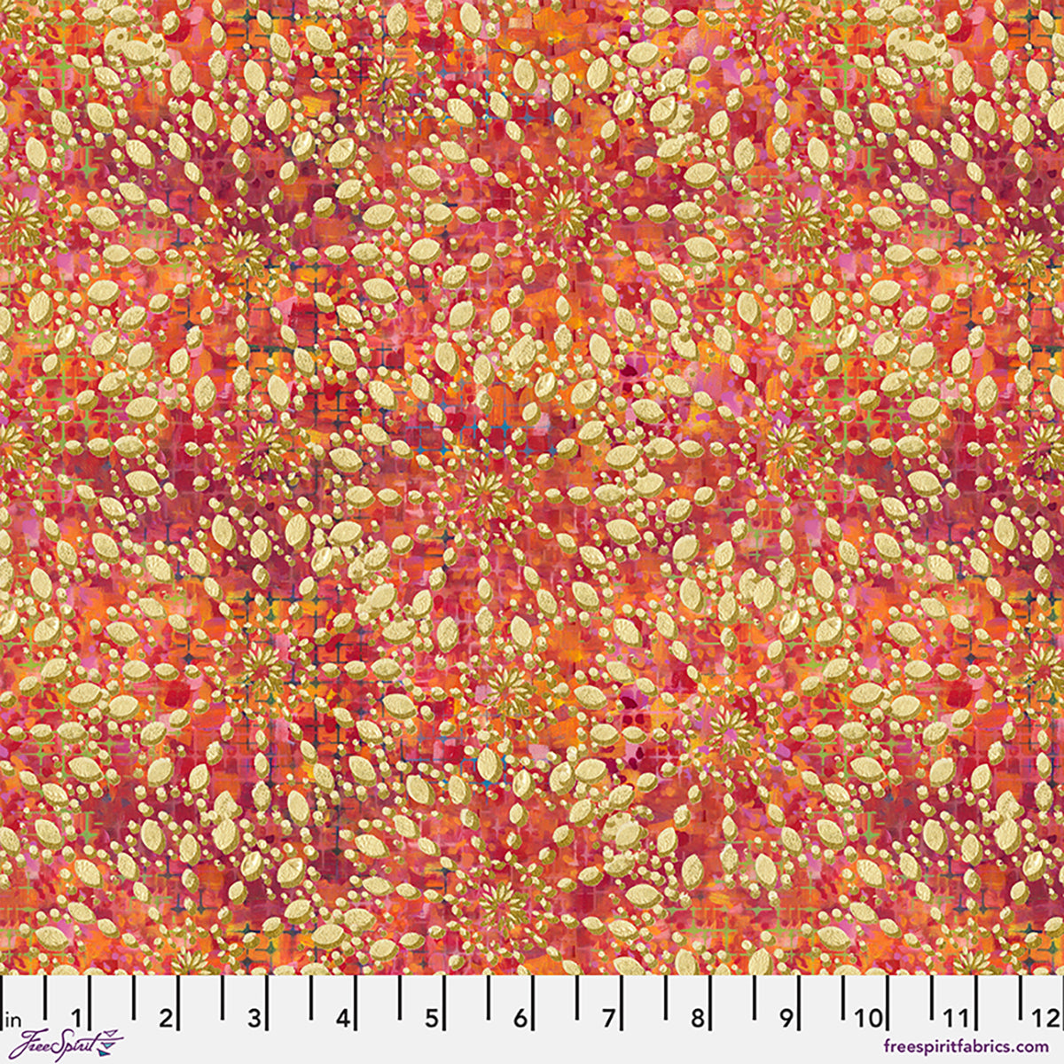 Lacey print from Wings of Wonder quilting cotton fabric by Sue Penn for FreeSpirit Fabrics