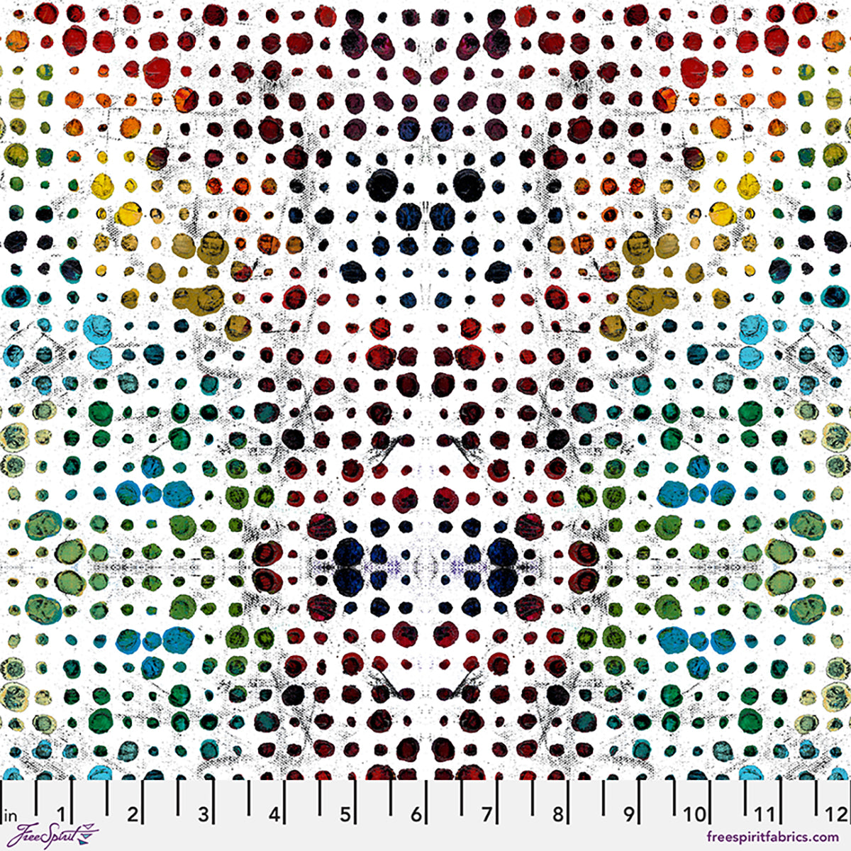 Radiant Grove - SM Glow in White - by Sue Penn with FreeSpirit Fabrics