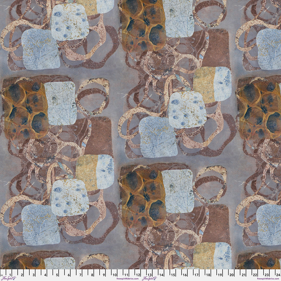 Golden Touch - Flourish - Clay by Sarah Sczepanski with Free Spirit Fabrics