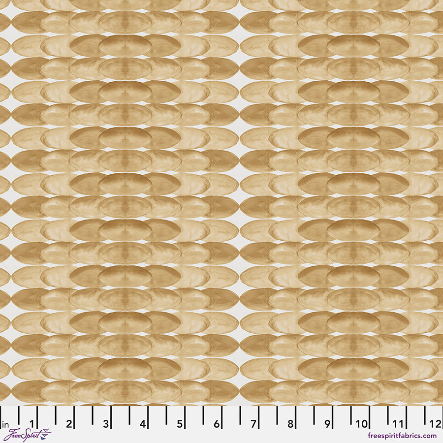 Golden Touch - Golden Coins - Gold by Sarah Sczepanski with Free Spirit Fabrics