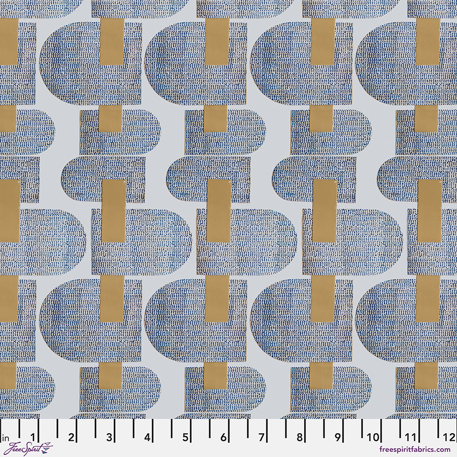 Golden Touch - Golden Rod - Mithril by Sarah Sczepanski with Free Spirit Fabrics