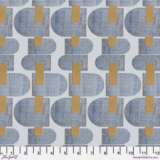 Golden Touch - Golden Rod - Mithril by Sarah Sczepanski with Free Spirit Fabrics